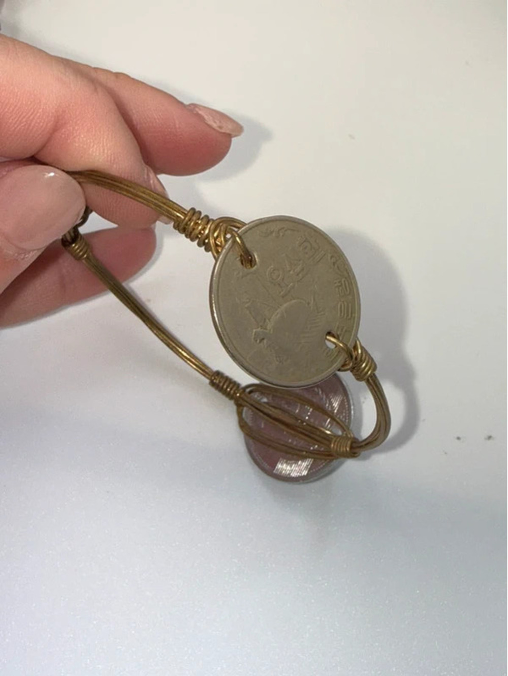 Bourbon & Boweties Single Coin Bangle - Picture 3 of 6